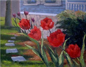 Tulips & Flagstone #2